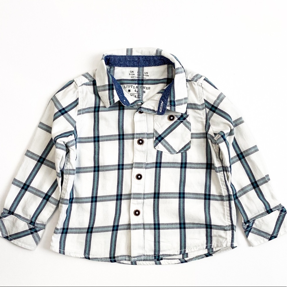 Little Ones Button Up Top. 6-12 months